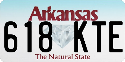 AR license plate 618KTE