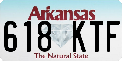 AR license plate 618KTF