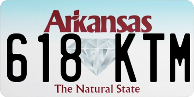 AR license plate 618KTM