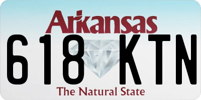 AR license plate 618KTN