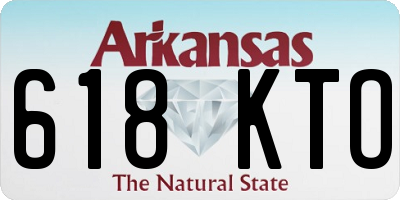 AR license plate 618KTO