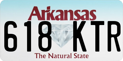 AR license plate 618KTR