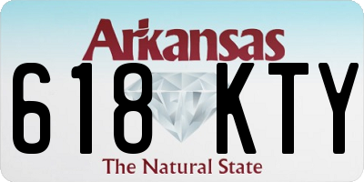 AR license plate 618KTY
