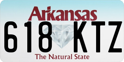 AR license plate 618KTZ