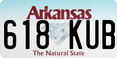 AR license plate 618KUB