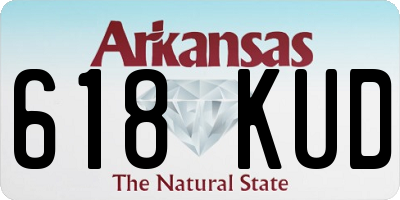 AR license plate 618KUD