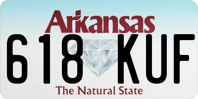 AR license plate 618KUF