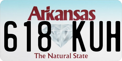 AR license plate 618KUH