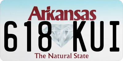 AR license plate 618KUI