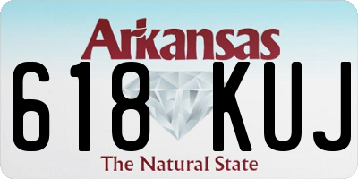AR license plate 618KUJ