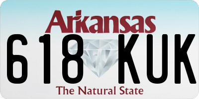 AR license plate 618KUK