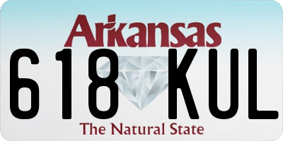 AR license plate 618KUL