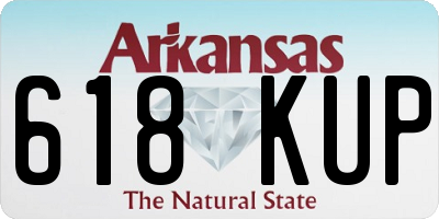 AR license plate 618KUP