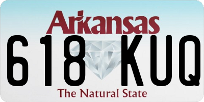 AR license plate 618KUQ
