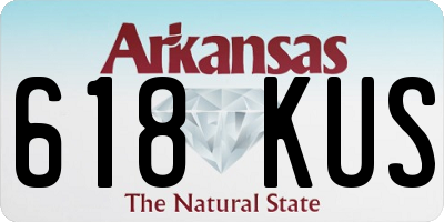 AR license plate 618KUS