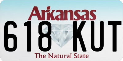 AR license plate 618KUT