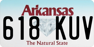 AR license plate 618KUV