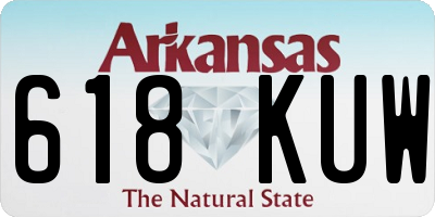 AR license plate 618KUW