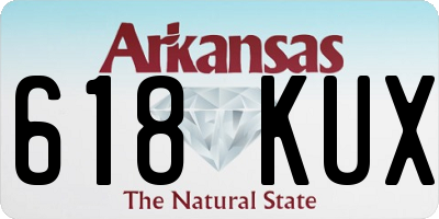 AR license plate 618KUX