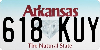 AR license plate 618KUY