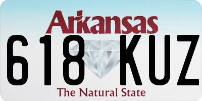 AR license plate 618KUZ