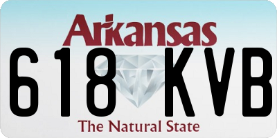 AR license plate 618KVB