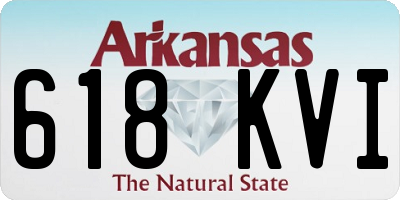AR license plate 618KVI