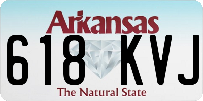 AR license plate 618KVJ