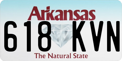 AR license plate 618KVN