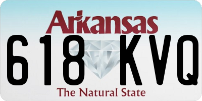 AR license plate 618KVQ