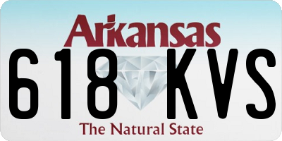 AR license plate 618KVS