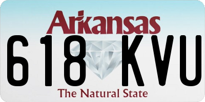 AR license plate 618KVU