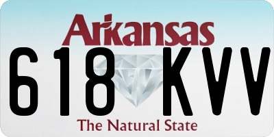 AR license plate 618KVV