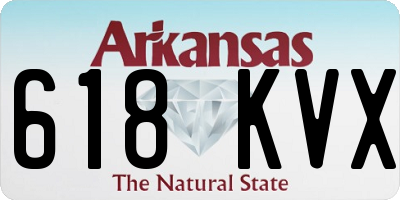 AR license plate 618KVX