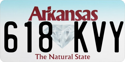 AR license plate 618KVY
