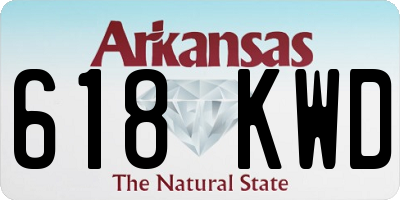 AR license plate 618KWD
