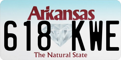 AR license plate 618KWE