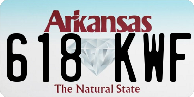 AR license plate 618KWF
