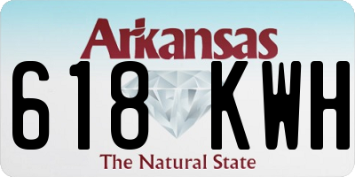 AR license plate 618KWH