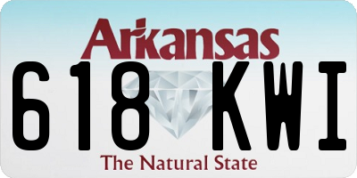AR license plate 618KWI