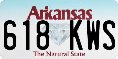 AR license plate 618KWS