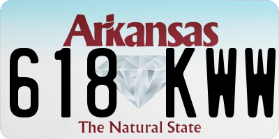 AR license plate 618KWW