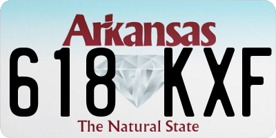 AR license plate 618KXF