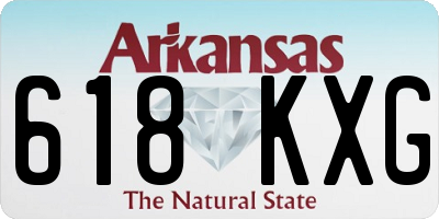 AR license plate 618KXG