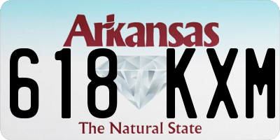 AR license plate 618KXM