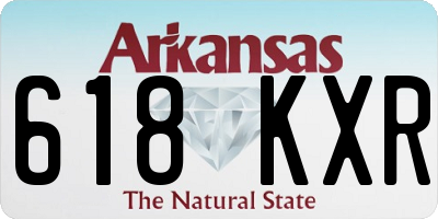 AR license plate 618KXR
