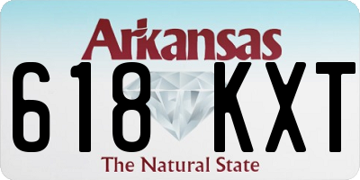AR license plate 618KXT
