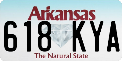 AR license plate 618KYA