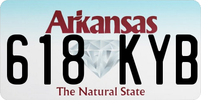 AR license plate 618KYB