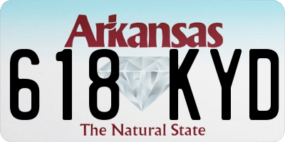 AR license plate 618KYD